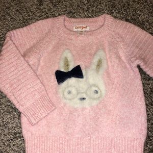 Super soft, thick pink bunny sweater
